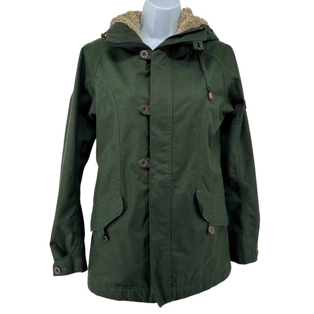 Berghaus Parka Jacket Sherpa Lined Womens XS Hooded Outdoor Coat Gorpcore